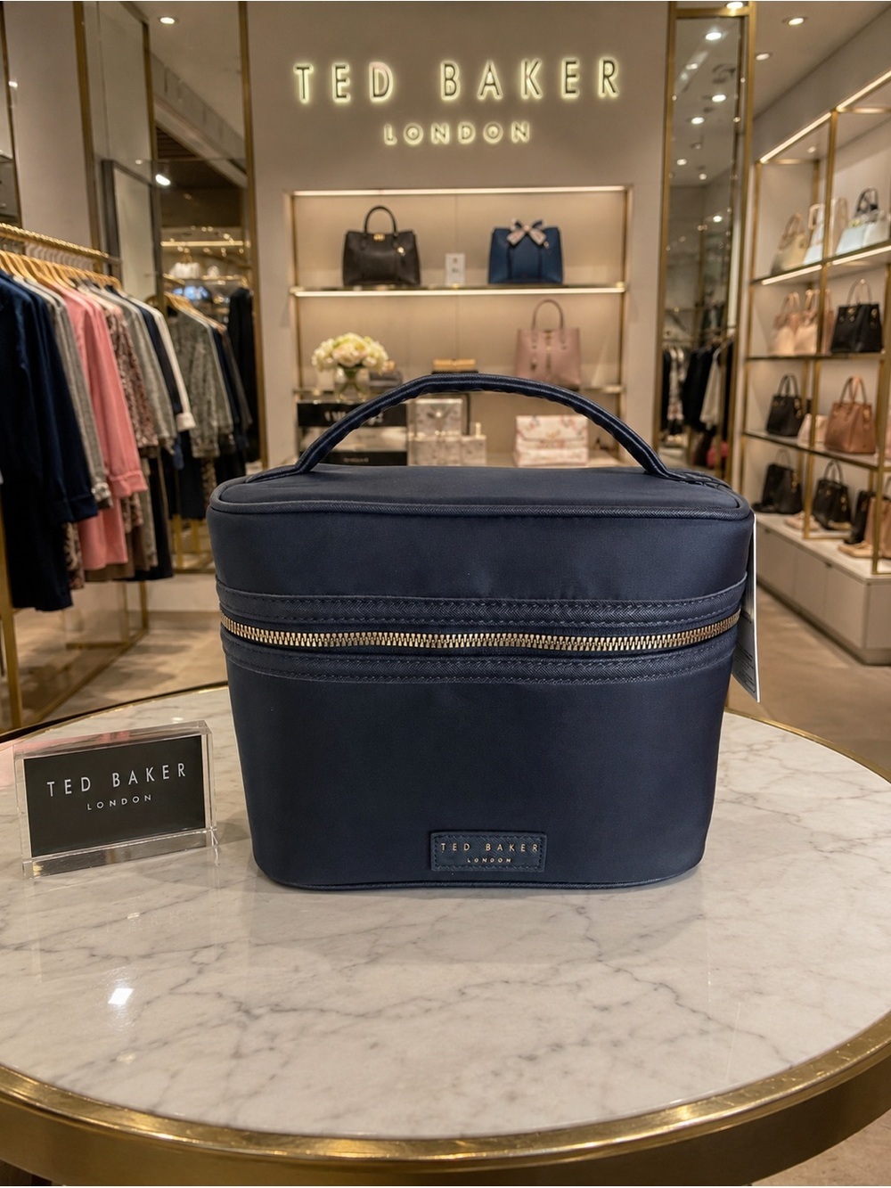NWT - Ted Baker Blue Cosmetic Bag